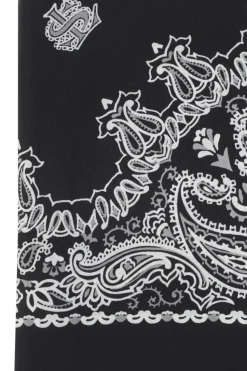 Saint Laurent BLACK Scarf with a 'paisley' motif