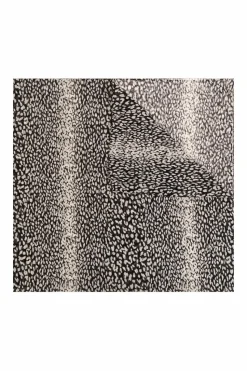 Saint Laurent BLACK Shawl with animal motif