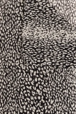 Saint Laurent BLACK Shawl with animal motif