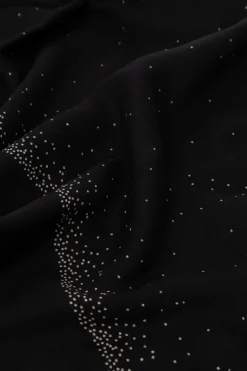 Saint Laurent BLACK Shawl with logo