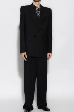 Saint Laurent BLACK Shirt with polka dots