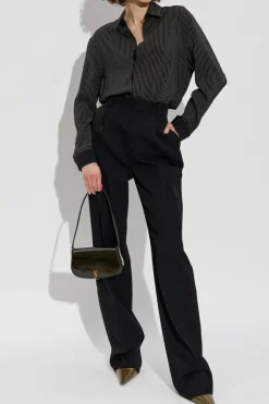 Saint Laurent BLACK Shirt with striped pattern