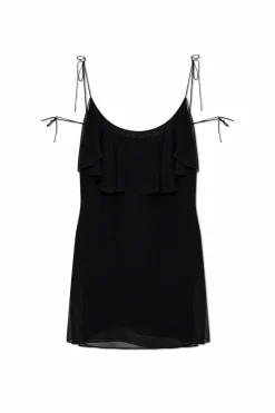 Saint Laurent BLACK Short strappy dress