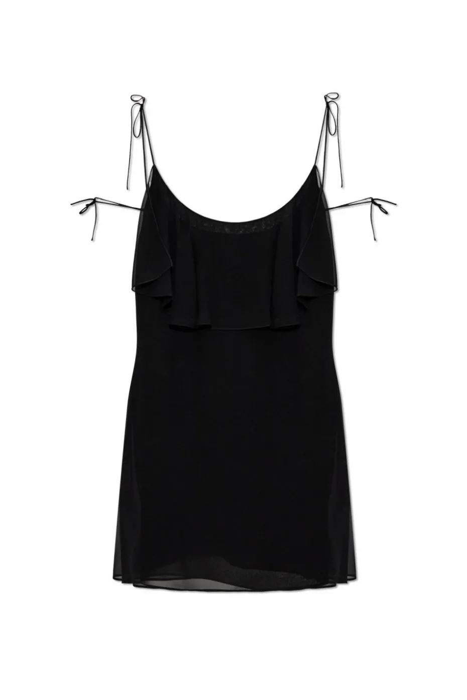 Saint Laurent BLACK Short strappy dress