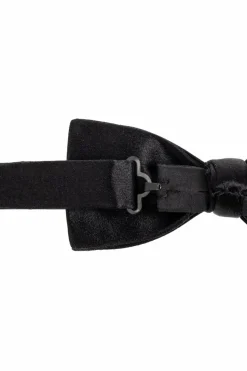 Saint Laurent BLACK Silk bow tie