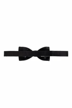 Saint Laurent BLACK Silk bow tie