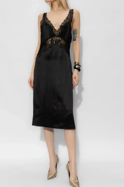 Saint Laurent BLACK Silk dress