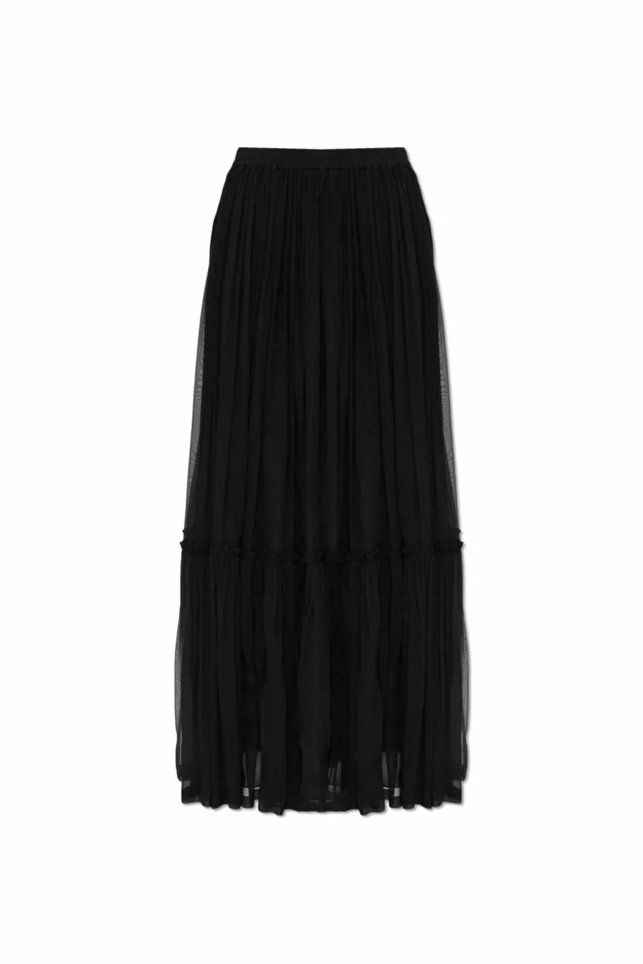 Saint Laurent BLACK Silk skirt