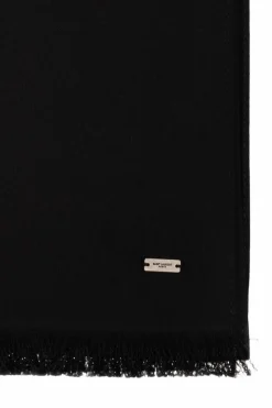 Saint Laurent BLACK Silk scarf