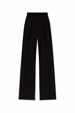 Saint Laurent BLACK Striped pattern trousers