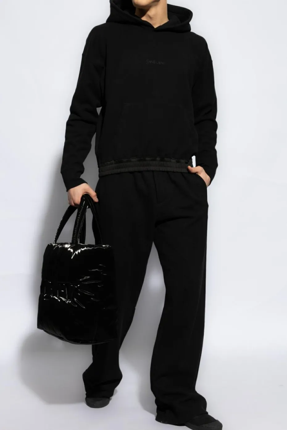 Saint Laurent BLACK Sweatshirt with logo
