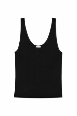 Saint Laurent BLACK Top with lurex thread