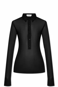 Saint Laurent BLACK Transparent Polo