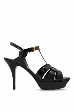 Saint Laurent BLACK 'Tribute' platform sandals