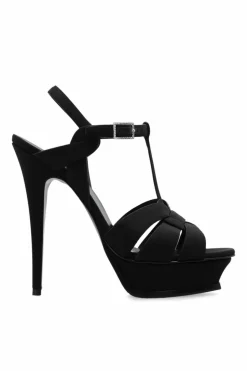 Saint Laurent BLACK ‘Tribute’ platform sandals