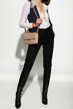 Saint Laurent BLACK Trousers with side stripes