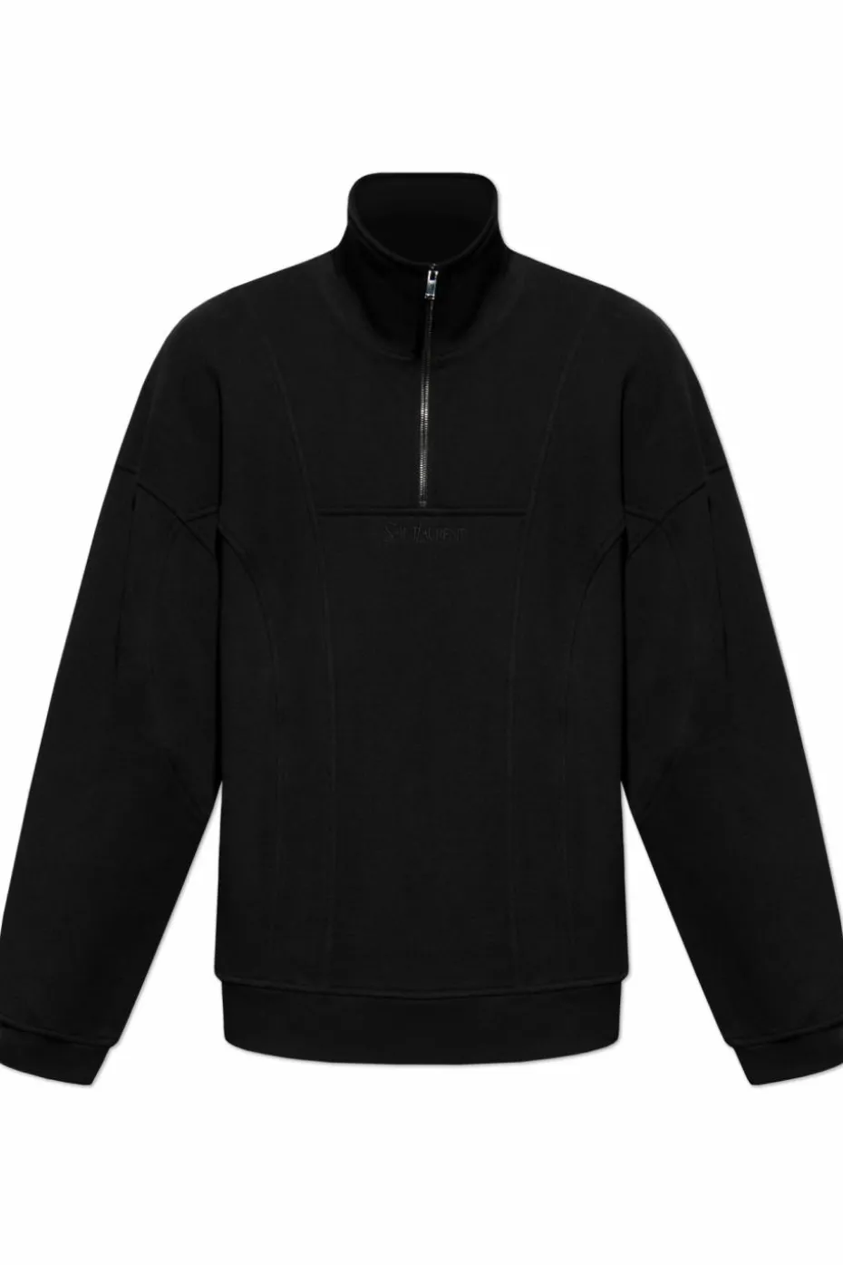 Saint Laurent BLACK Turtleneck Sweatshirt