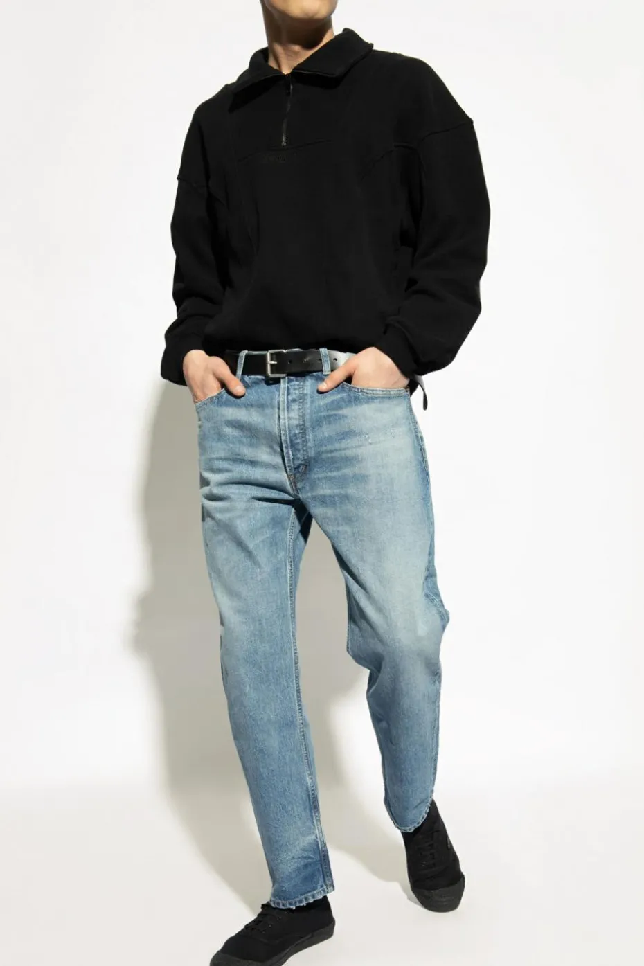 Saint Laurent BLACK Turtleneck Sweatshirt