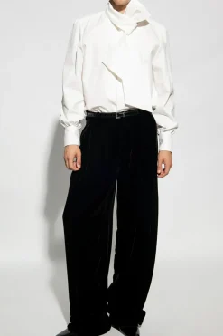 Saint Laurent BLACK Velvet trousers