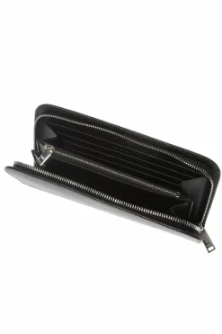 Saint Laurent BLACK Wallet with a logo