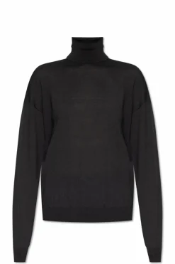 Saint Laurent BLACK Wool turtleneck top