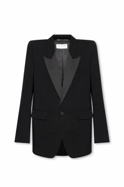 Saint Laurent BLACK Wool tuxedo jacket