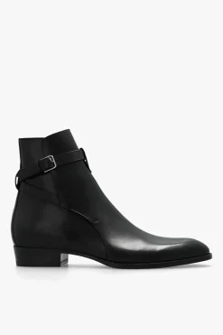 Saint Laurent BLACK āWyattā Chelsea boots