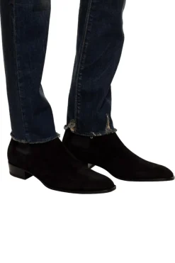 Saint Laurent BLACK ‘Wyatt’ chelsea boots