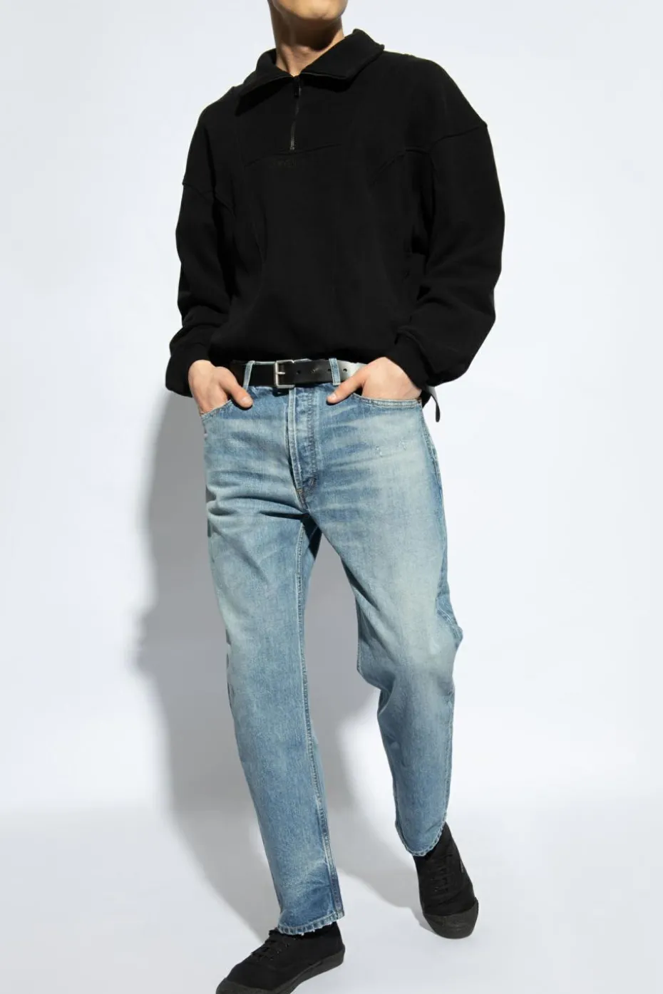 Saint Laurent BLUE Distressed Jeans