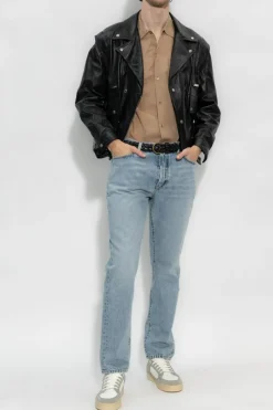 Saint Laurent BLUE Mid-rise waist