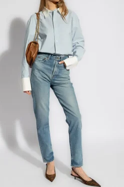 Saint Laurent BLUE Tapered leg jeans