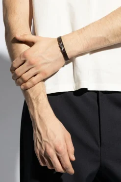 Saint Laurent BROWN Bracelet with logo