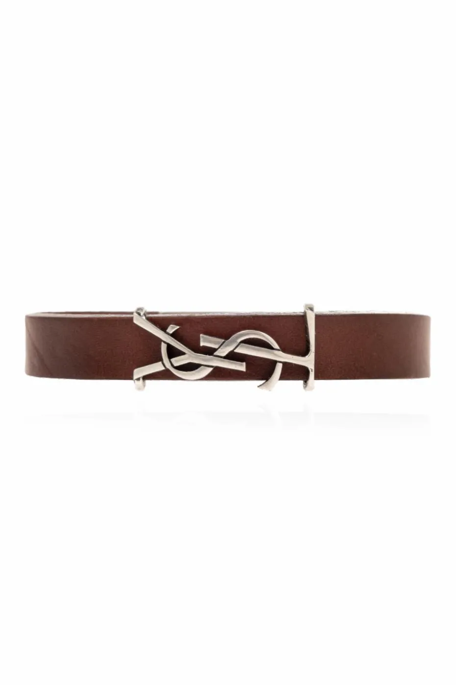 Saint Laurent BROWN Bracelet with logo