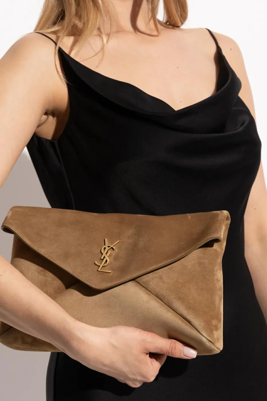 Saint Laurent BROWN Cassandre Large clutch