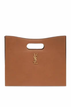 Saint Laurent BROWN Handbag `Junon`
