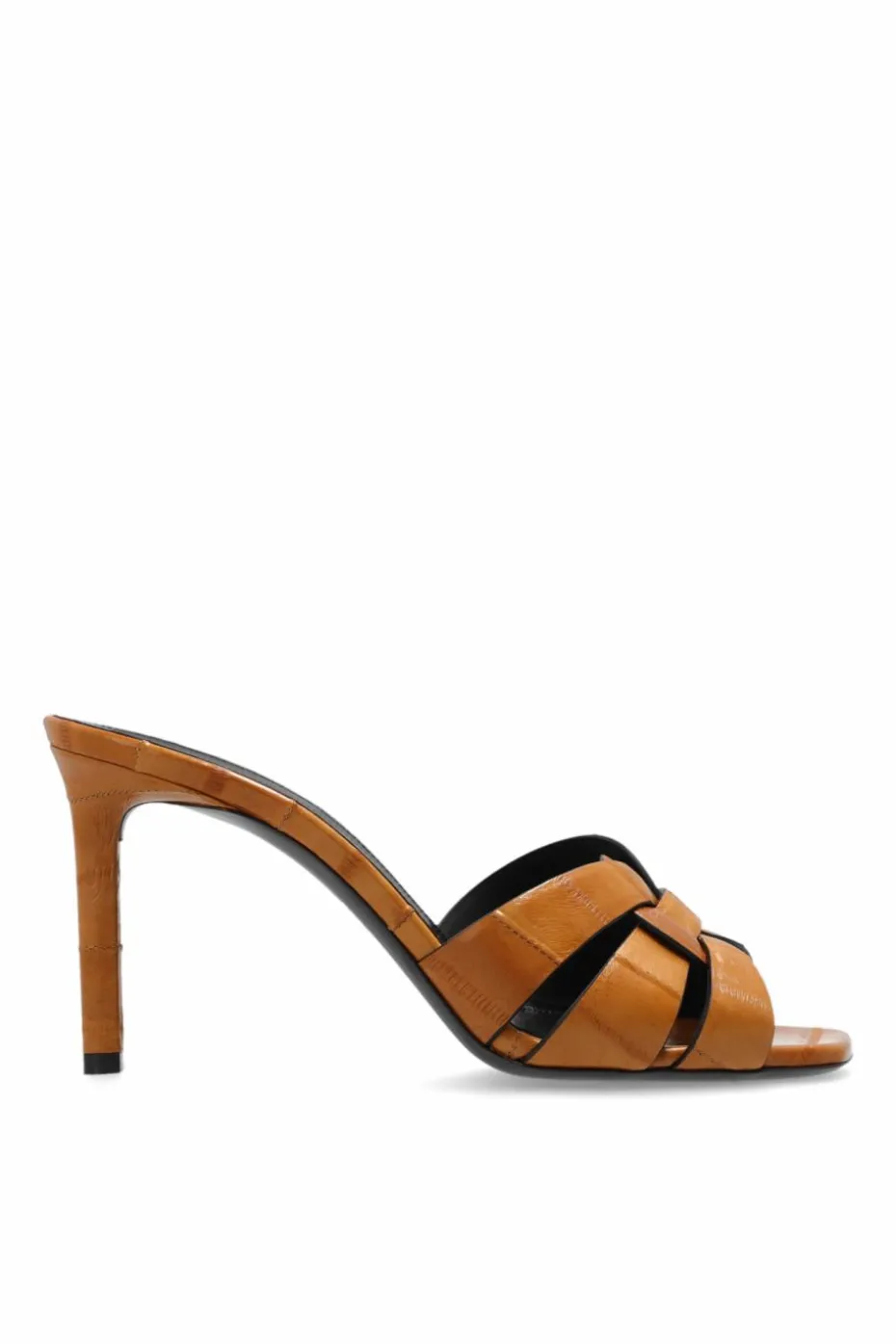 Saint Laurent BROWN Heeled Slippers
