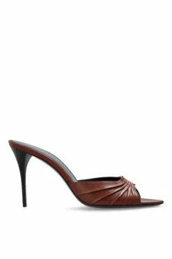 Saint Laurent BROWN Heeled mules `Babylone`