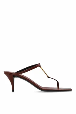 Saint Laurent BROWN Heeled Sandals 'Cassandra'