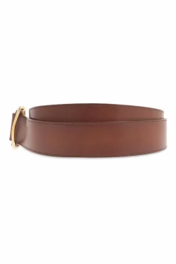 Saint Laurent BROWN Leather belt