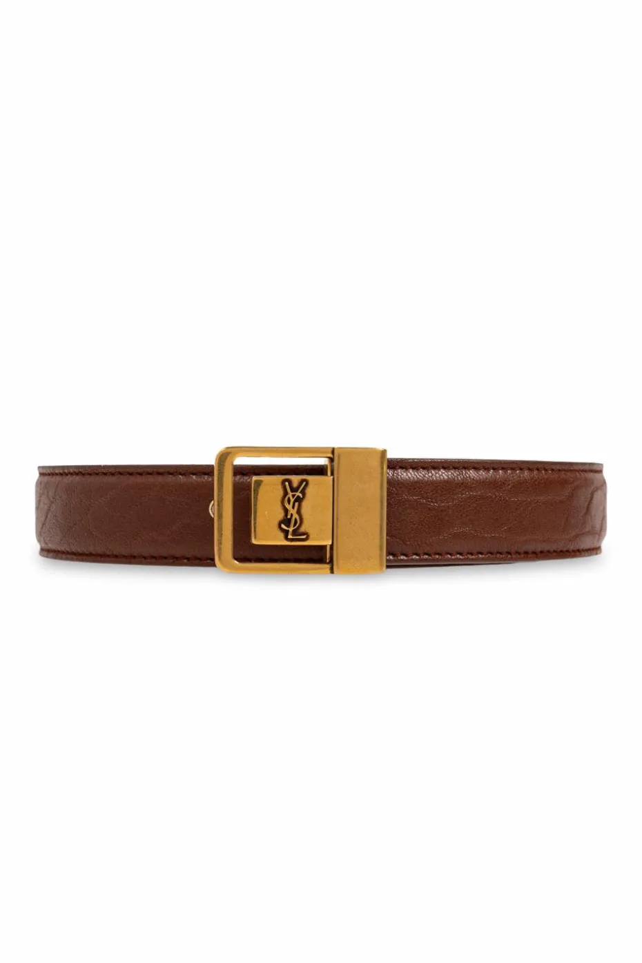 Saint Laurent BROWN Leather belt