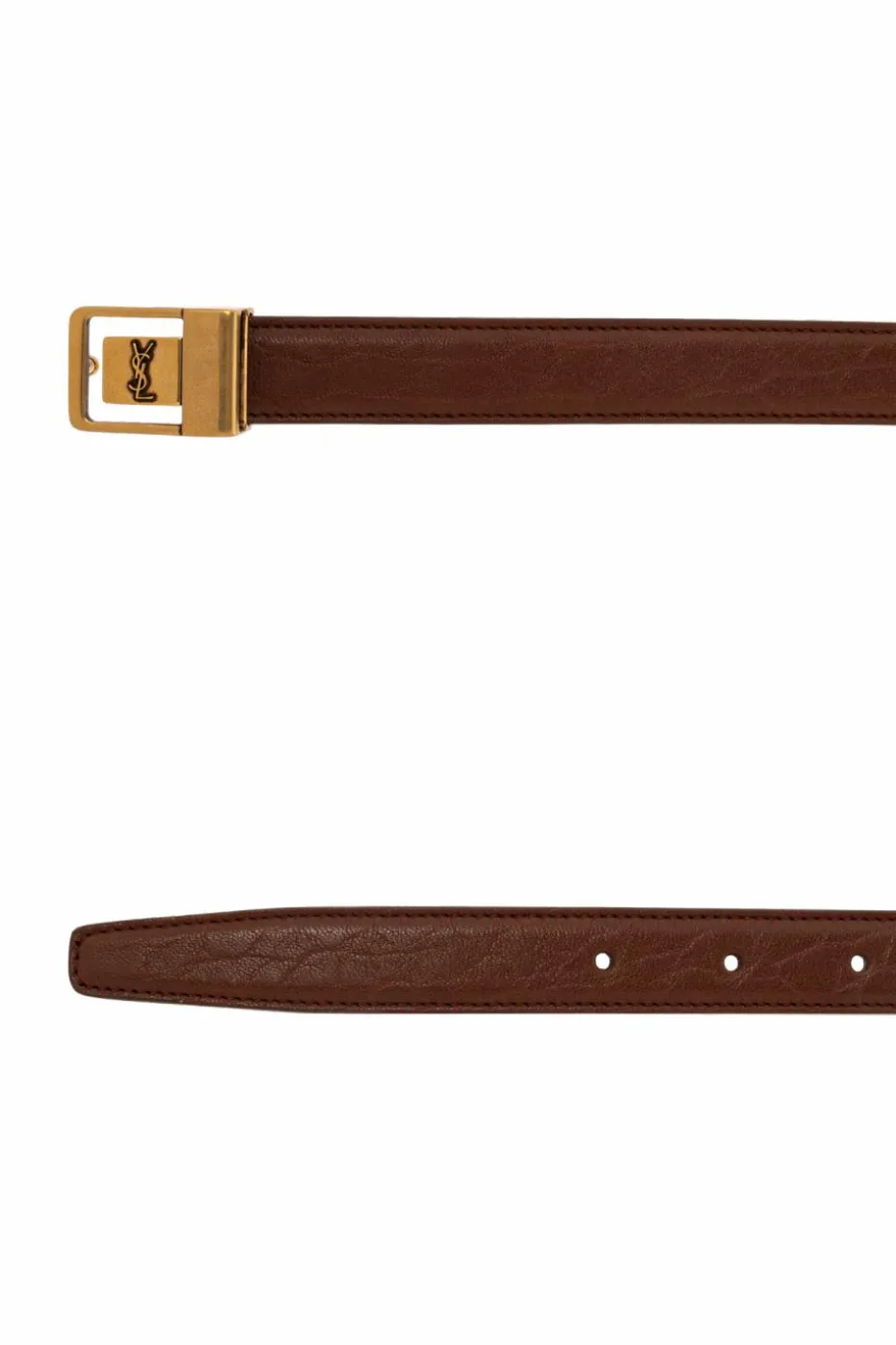 Saint Laurent BROWN Leather belt