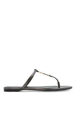 Saint Laurent BROWN Leather slides