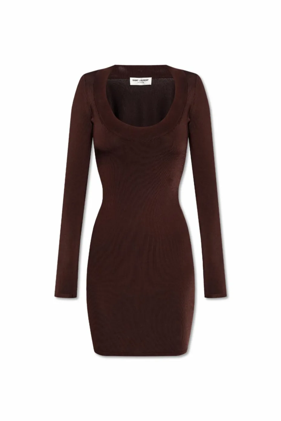 Saint Laurent BROWN Long sleeve dress