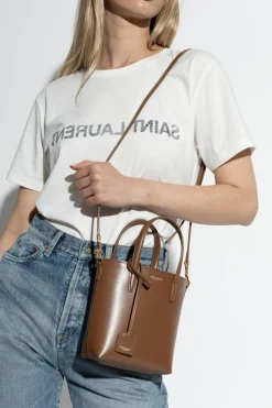 Saint Laurent BROWN Mini Toy shoulder bag