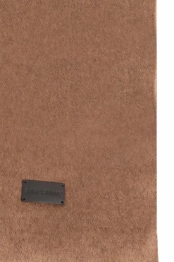 Saint Laurent BROWN Scarf with logo