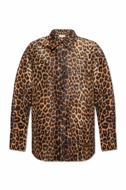 Saint Laurent BROWN Shirt with animal motif