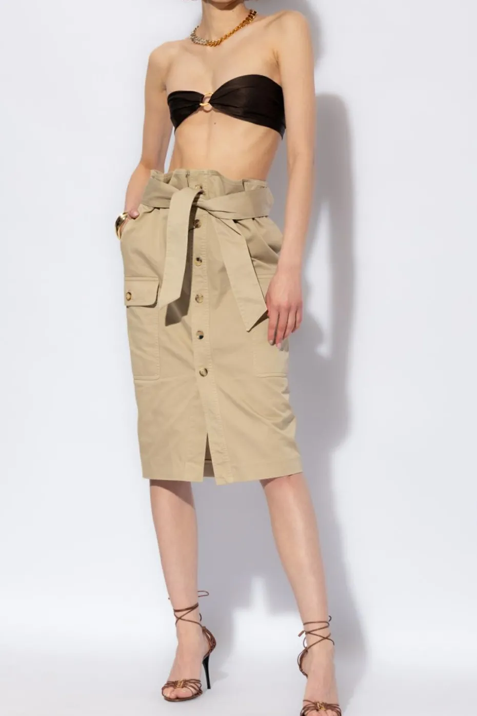 Saint Laurent BROWN Silk top
