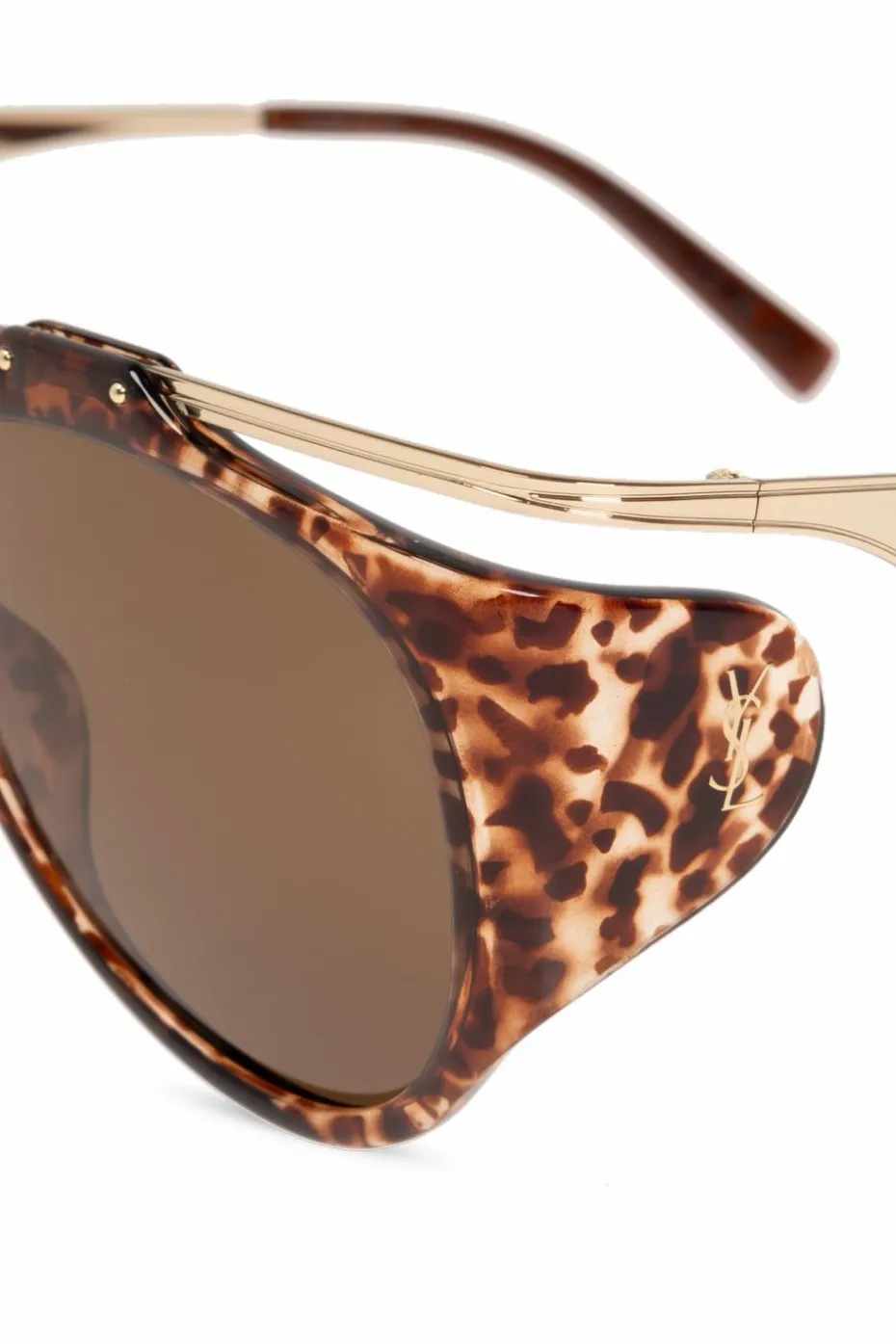 Saint Laurent BROWN ‘SL M137 Amelia’ Sunglasses