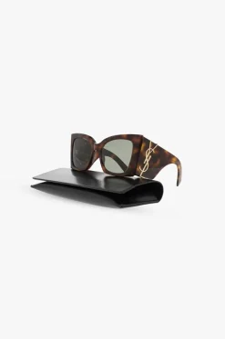 Saint Laurent BROWN ‘SL M119 Blaze’ sunglasses