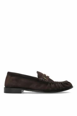 Saint Laurent BROWN Suede "loafers" shoes